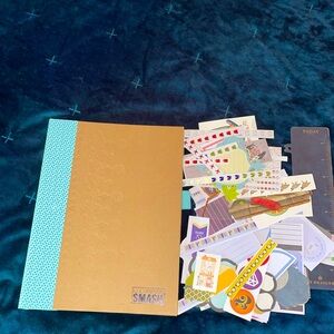 K&COMPANY SMASH scrapbook. Retro blue 2002